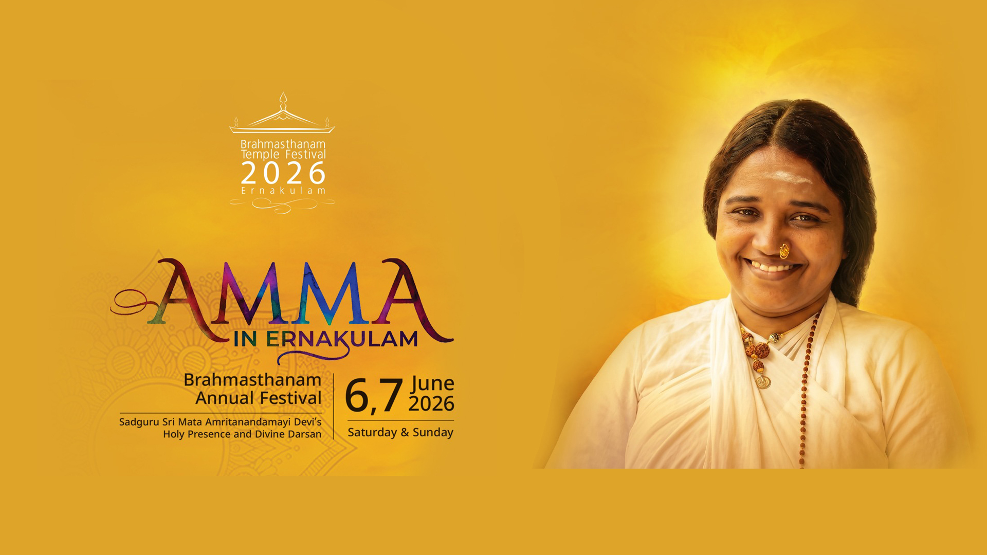 Amma in Ernakulam 2026 Banner
